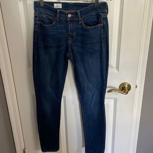 Dark wash denim GAP jeans. Size 27r legging jean. Very good condition